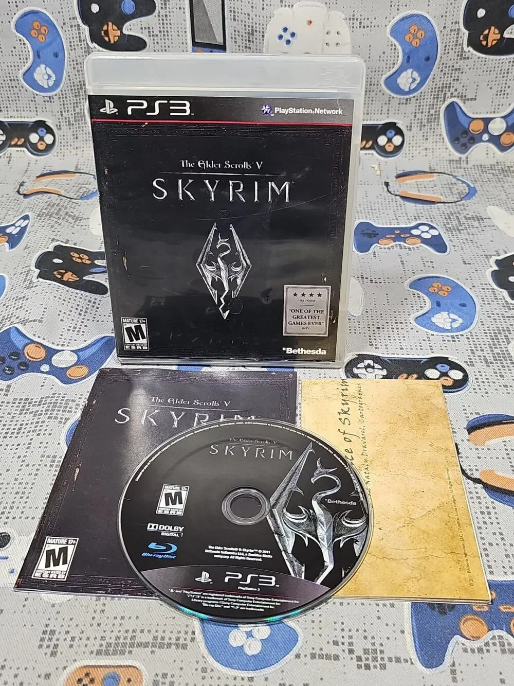 The Elder Scrolls V: Skyrim (Sony PlayStation 3 PS3, 2011) CLEANED & TESTED VG
